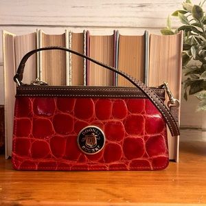 Dooney and Bourke red crocodile wristlet!